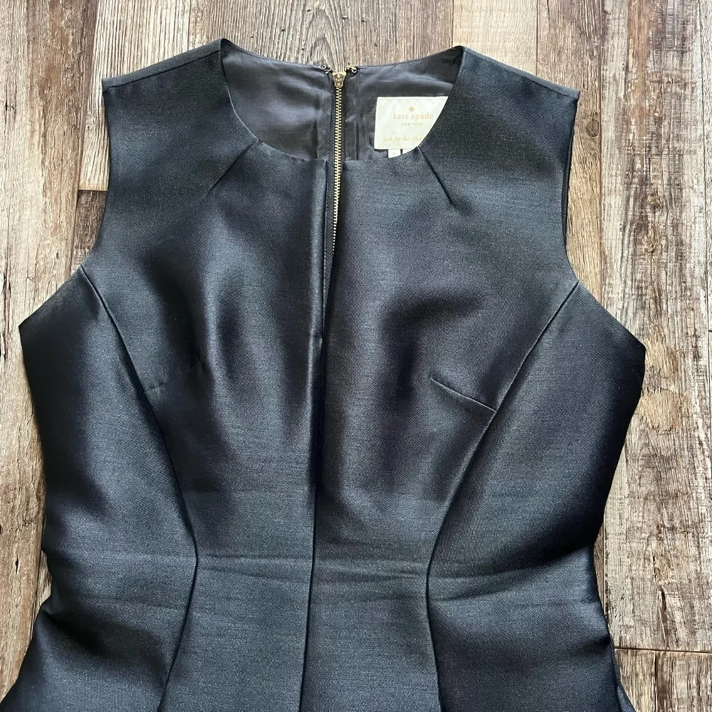 Kate Spade Emma Silk Dress in Black With Pockets Women’s Size 4